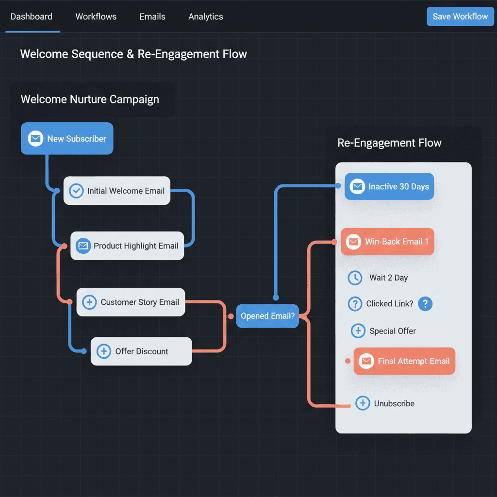 Email Automation Workflow Builder