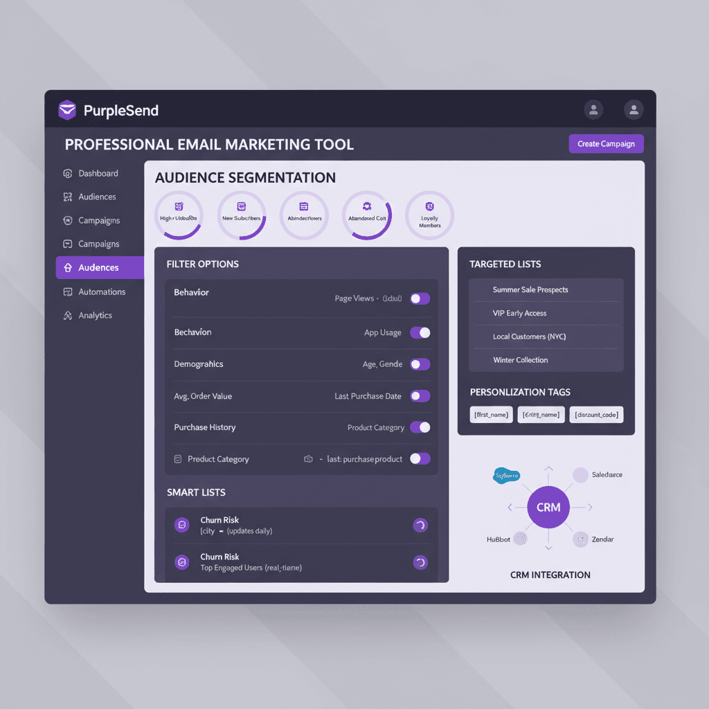 List Segmentation Interface