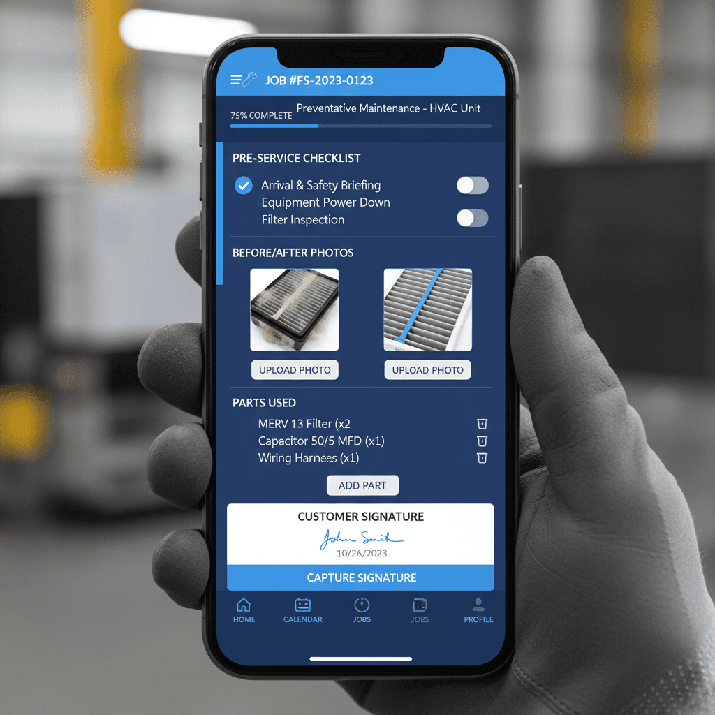 Job Execution (Mobile App) - Step 4