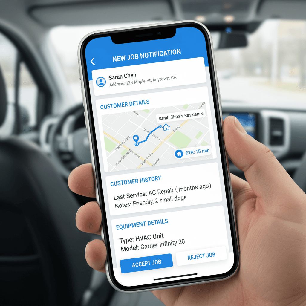 Technician Gets Notified - Step 3
