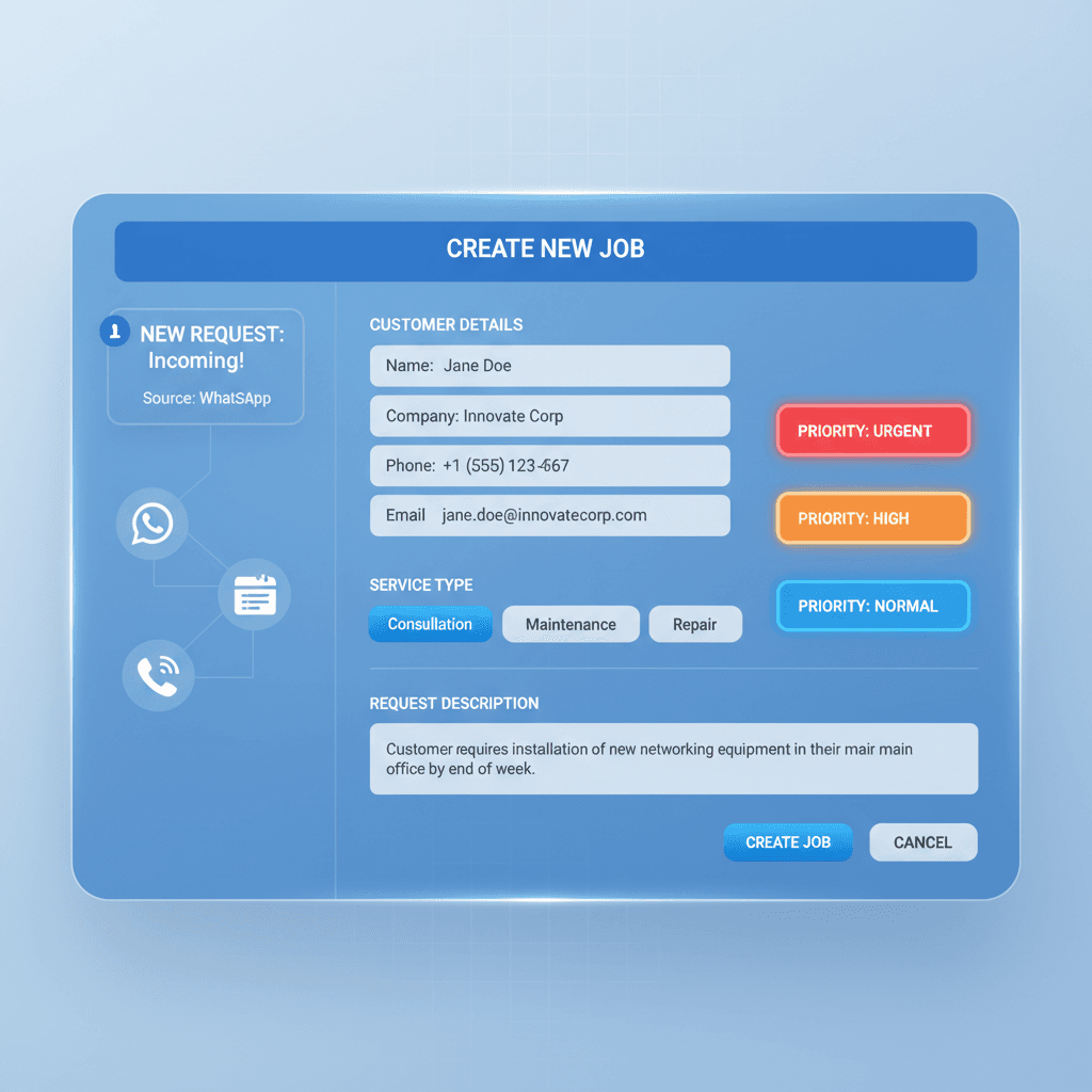 Customer Request Comes In - Step 1