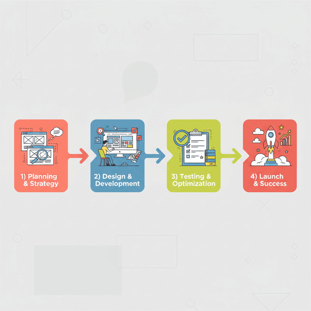 Website development process from planning to launch