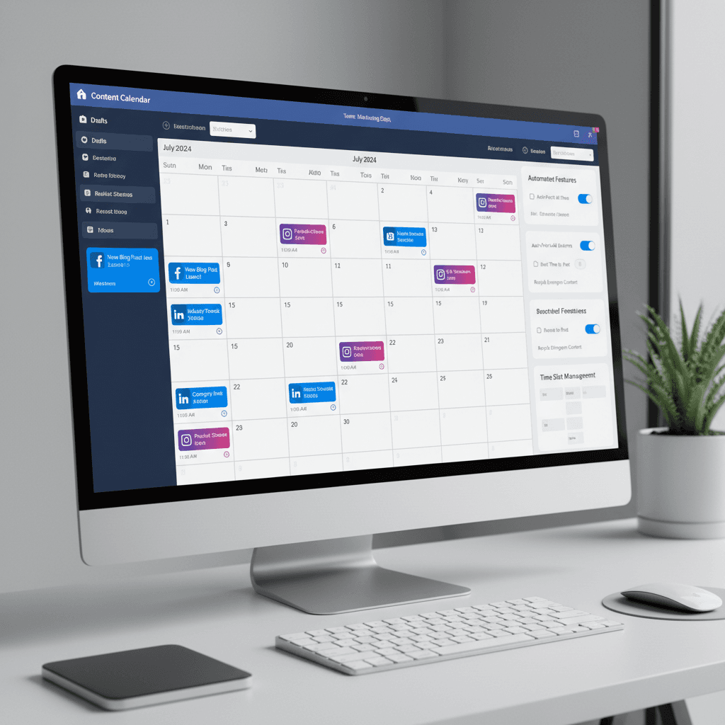 Content Scheduling Calendar