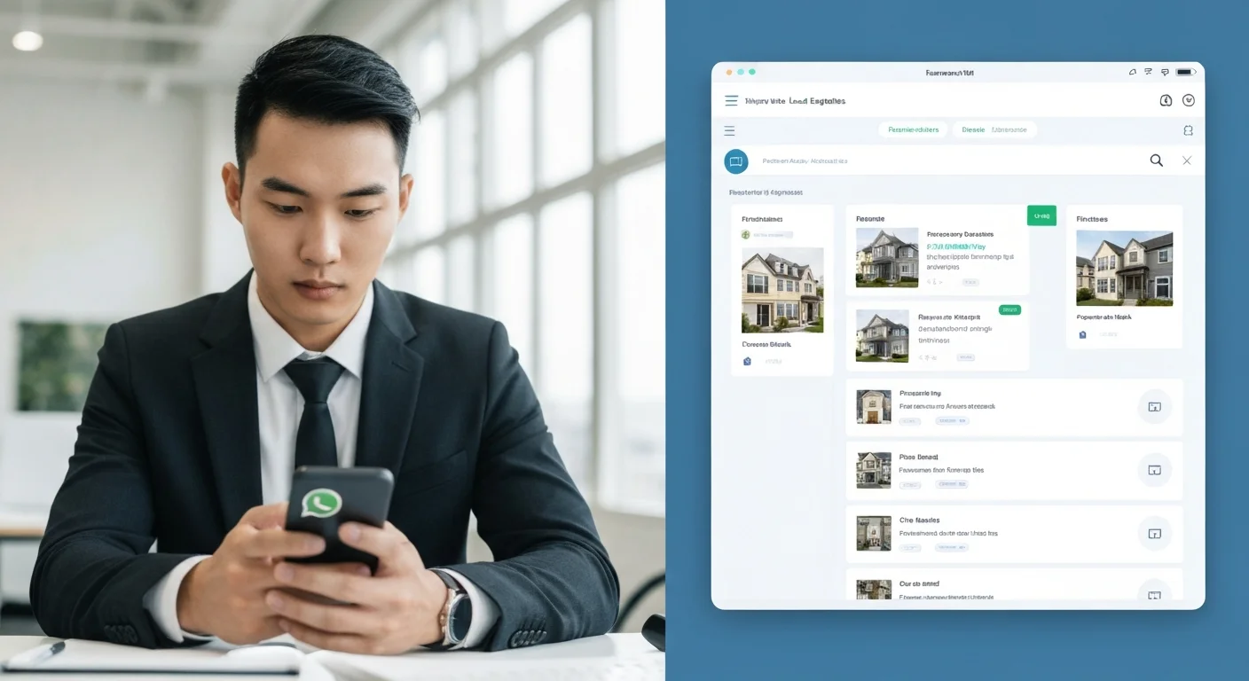 CRM dashboard for estate agent lead management vs manual WhatsApp