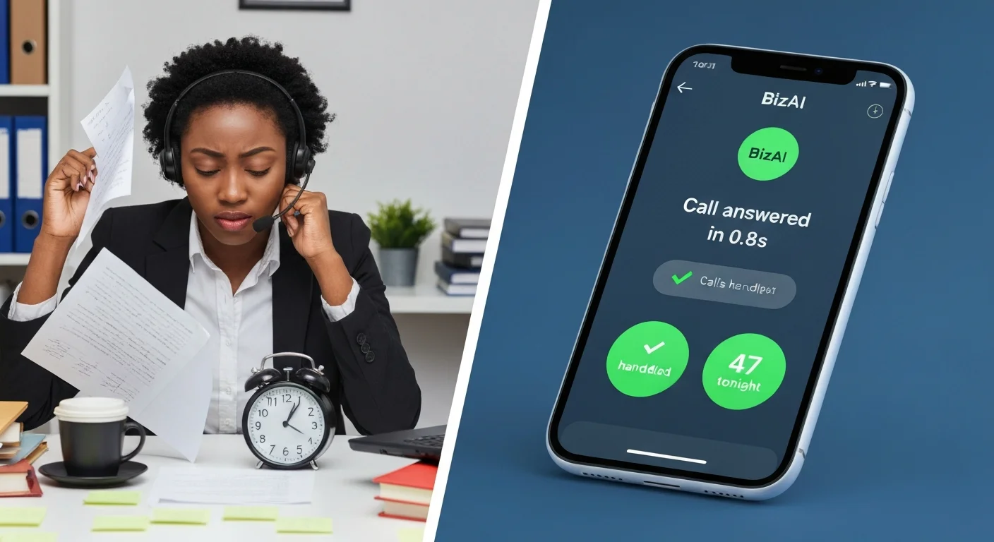 AI vs human virtual receptionist comparison South Africa 2026