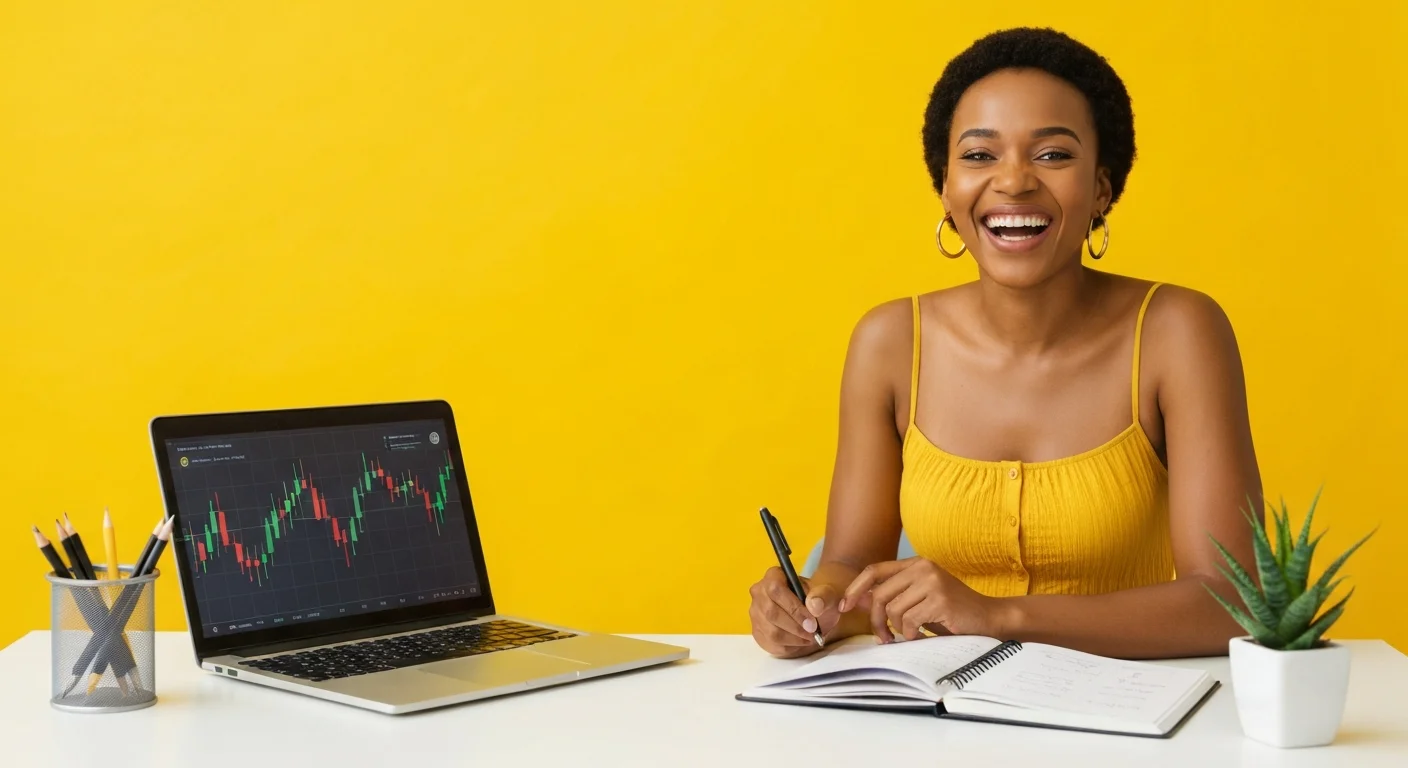 South African business owner using AI tools at desk