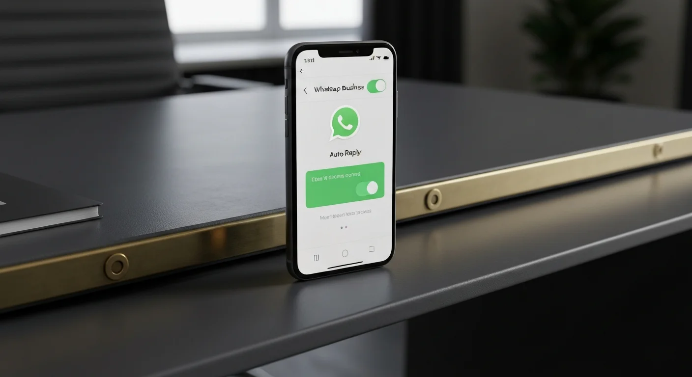 WhatsApp Business away message settings on smartphone